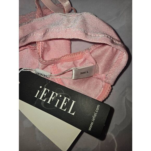 iEFiEL Womens Size Large Pink Bra - Picture 5 of 6